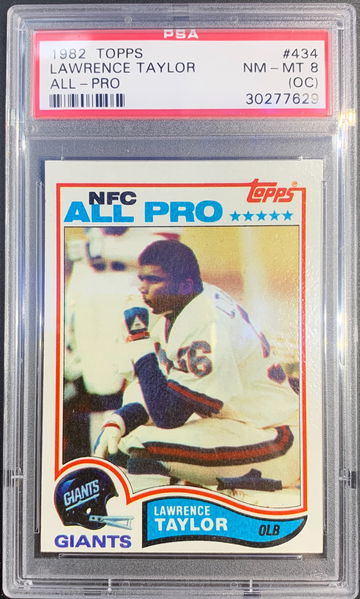 1982 Topps Football Lawrence Taylor 'All-Pro' #434 (OC)