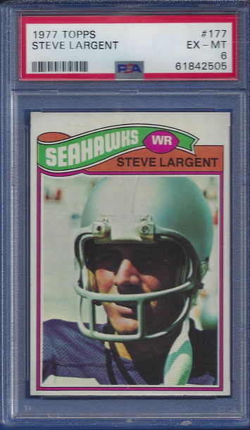 1977 Topps #177 Steve Largent HOF RC PSA 6 (BillsGRidironGreats)