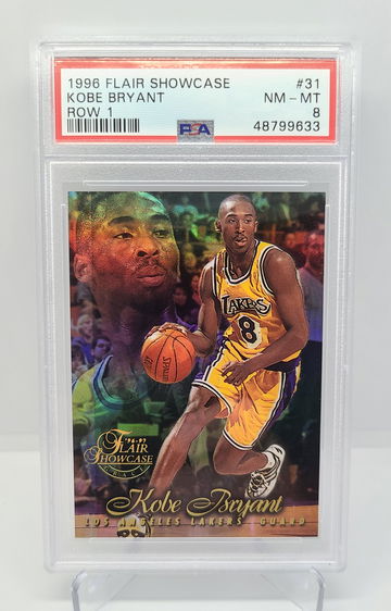 1996 Flair Row 1 Kobe Bryant PSA 8