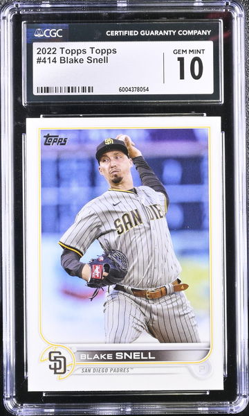 2022 TOPPS BLAKE SNELL #414 CGC 10