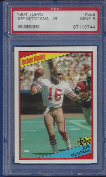 1984 Topps #359 Joe Montana PSA 9 (BillsGridironGreats)
