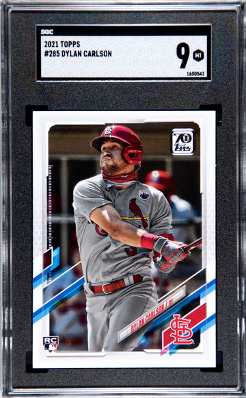 2021 Topps #285 Dylan Carlson SGC Mint 9