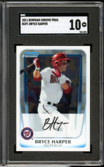 2011 Bowman Chrome Prospects BCP1 Bryce Harper SGC 10 Gem Mint
