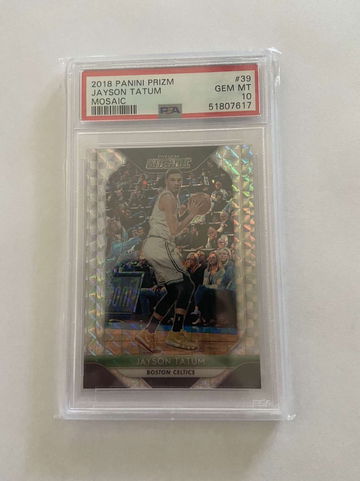 Jayson Tatum panini prizm Mosaic psa 10
