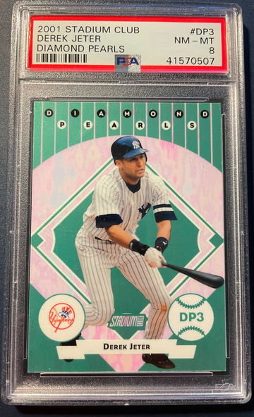 2001 Stadium Club Diamond Pearls Derek Jeter #DP3 PSA 8 NM-MT RARE