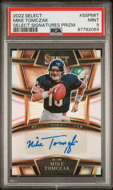 2022 Panini Select Prizm Mike Tomczak #SSP-MIT Auto PSA 9