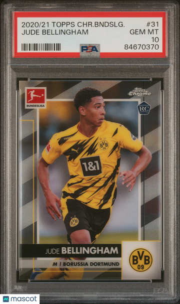 2020 Topps Chrome Bundesliga Jude Bellingham #31 PSA 10