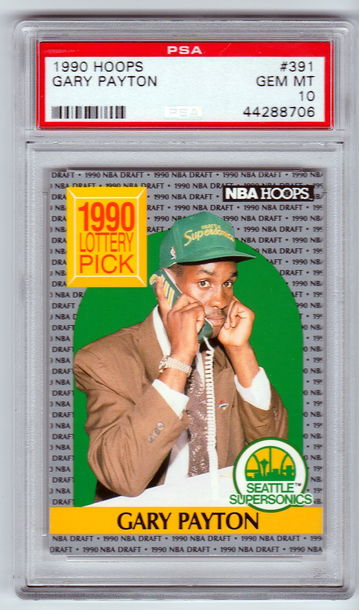 1990 Hoops Gary Payton PSA 10 Gem Mint