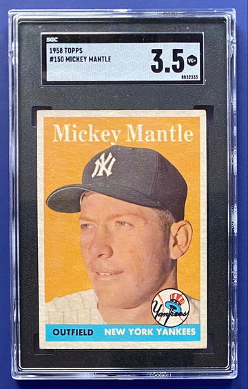 Mickey Mantle 1958 Topps SGC 3.5