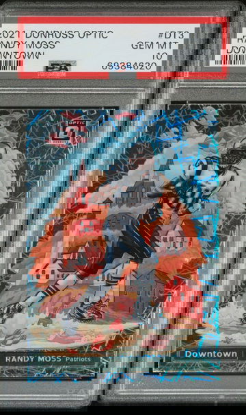 2021 Donruss Optic Downtown Prizm Randy Moss #3 PSA 10