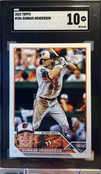 2023 Topps Series 1 Gunnar Henderson Rookie Card SGC 10