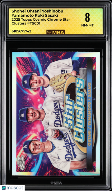 2025 Topps Cosmic Chrome Star Clusters Shohei Ohtani Yoshinobu Yamamoto Roki Sasaki #TSC01 MBA 8