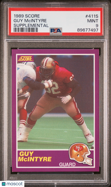 1989 Score Supplemental Guy Mcintyre #411S PSA 9