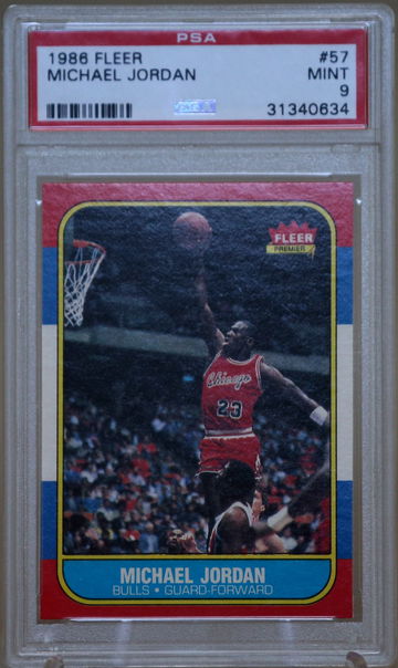 Michael Jordan 1986 Fleer PSA 9
