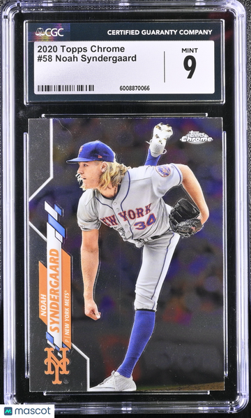 2020 Topps Chrome Noah Syndergaard #58 CGC 9