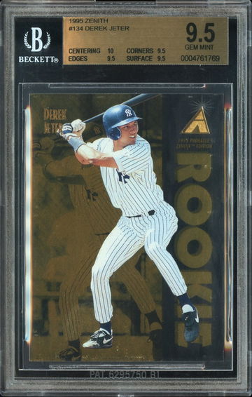 1995 Zenith #134 Derek Jeter BGS 9.5 10/9.5/9.5/9.5 