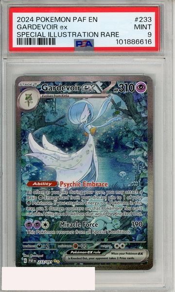 2024 POKEMON PAF EN-PALDEAN FATES GARDEVOIR EX #233 SIR PSA 9 MINT