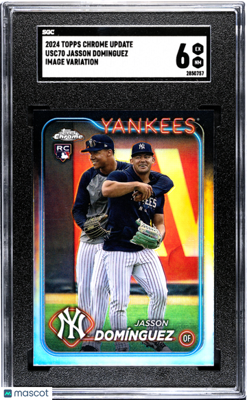 2024 Topps Chrome Update Jasson Dominguez #USC70 Image Var. SGC 6