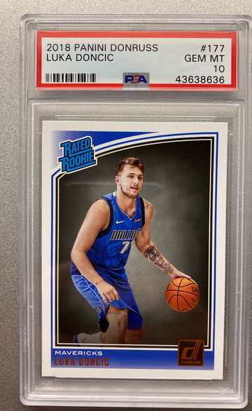 LUKA DONCIC 2018 DONRUSS RATED ROOKIE PSA 10 GEM MINT 
