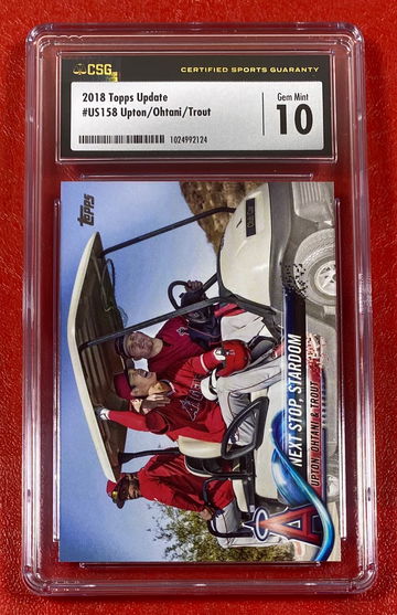 2018 Topps Update Shohei Ohtani /Trout #US158 Card CSG 10 Anaheim Angels MLB