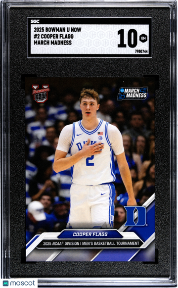 2025 Bowman U Now March Madness Cooper Flagg #2 SGC 10