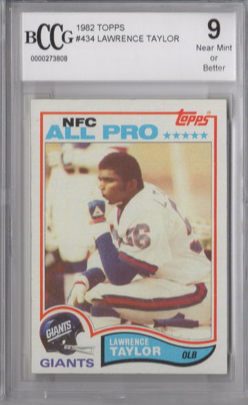1982 Topps Lawrence Taylor BCCG 9