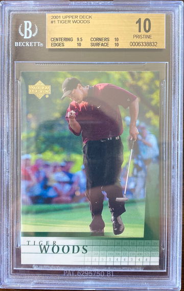 Tiger Woods 2001 Upper Deck #1 BGS 10