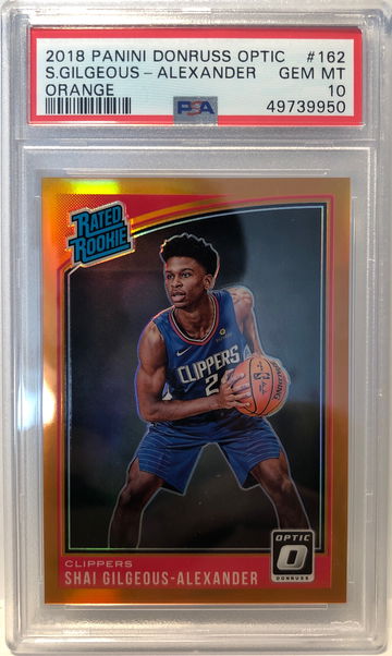 2018 optic shai gilgeous alexander rated rookie orange holo (from HKG 14-21 days shipping)