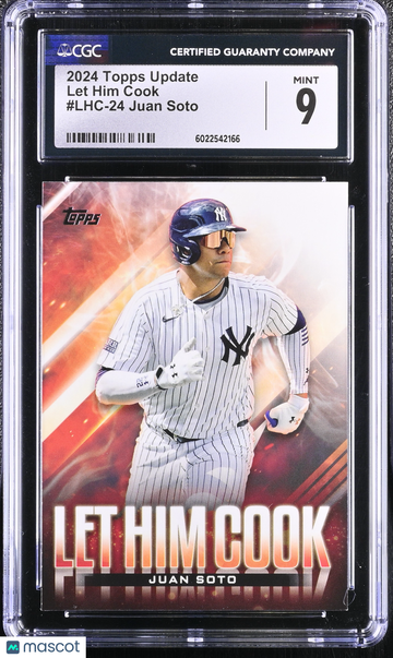 2024 Topps Update Juan Soto #LHC-24 Let Him Cook CGC 9
