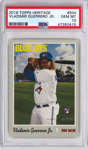 2019 Topps Heritage Vladimir Guerrero RC #504 PSA 10