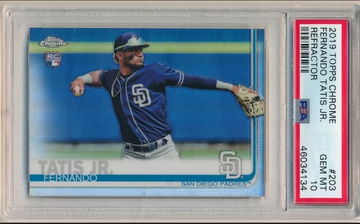 Fernando Tatis Jr. Topps Chrome Rookie Refractor 