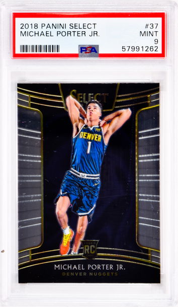 2018 Michael Porter Jr. Panini Select #37 PSA 9
