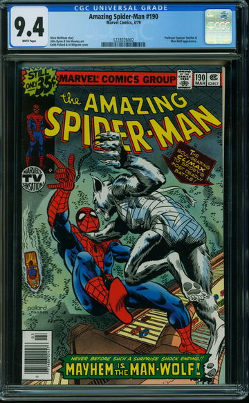 AMAZING SPIDER-MAN #190, CGC 9.4 NM