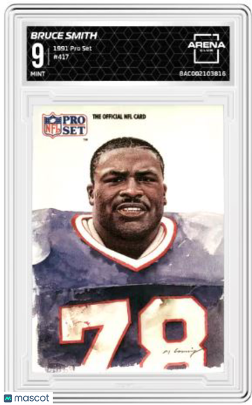 1991 Pro Set Bruce Smith #417 Arena Club 9