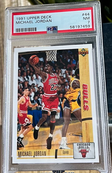 1991 Upper Deck #44 Michael Jordan PSA 7 NM HOF Chicago Bulls Goat 🐐 📈🔥