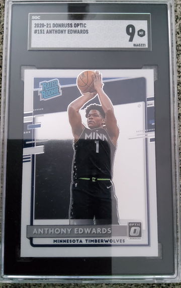 2020-21 Donruss Optic #151 Anthony Edwards SGC 9