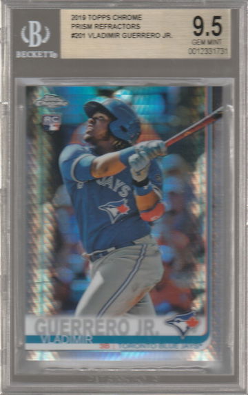 Vladimir Guerrero Jr 2019 Topps Chrome prism refractor BGS 9.5