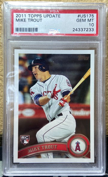 2011 Topps Update #US175 Mike Trout PSA 10