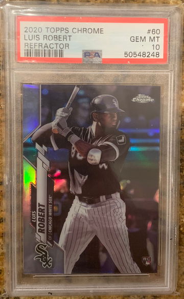 2020 Topps Chrome Luis Robert Refractor PSA 10 Gem Mint