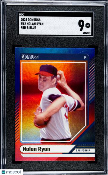 2024 Donruss Nolan Ryan #42 Red & Blue SGC 9