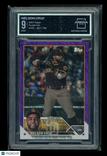 2023 Topps Purple Foil Nelson Cruz #520 /799 Arena Club 9