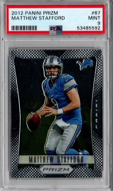 2012 Prizm Matthew Stafford PSA 9