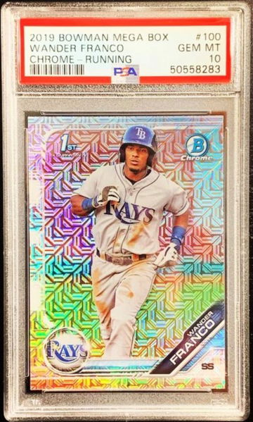 2019 Bowman Chrome Wander Franco Mega Refractor 1st RC PSA 10