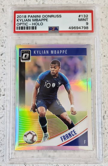 2018 Panini Optic Holo Kylian Mbappe PSA 9