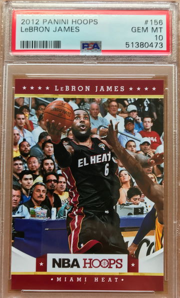 2012-13 Panini Hoops NBA Lebron James #156 PSA 10 GEM MINT - Miami Heat