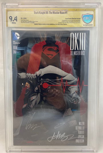 CBCS 9.4 NM Dark Knight III The Master Race #1, 1st Appearance Carrie Kelly, Signed 2X