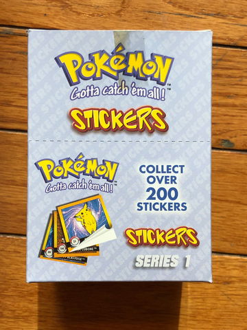  POKEMON Vintage 1999 Artbox Stickers Series 1 Booster Box Full Box 30 Packs