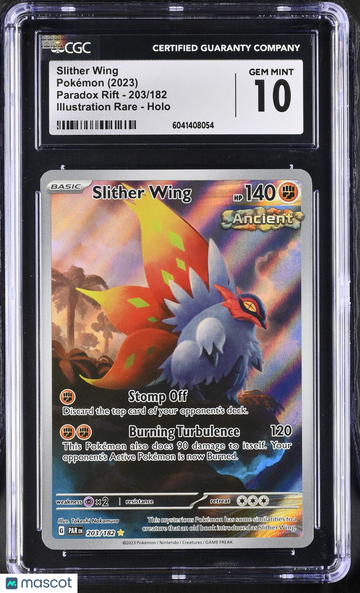 2023 Pokémon Paradox Rift Slither Wing Illustration Rare CGC 10 #203/182