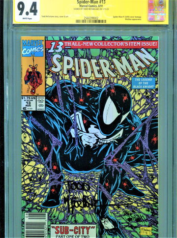Spiderman #13 CGC SS  Signed Newstand Ed.