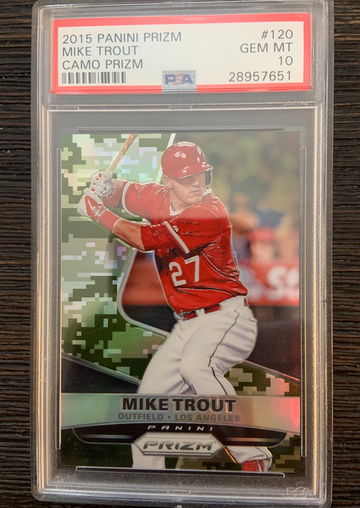 2015 Panini Prizm Mike Trout Camo 138/199